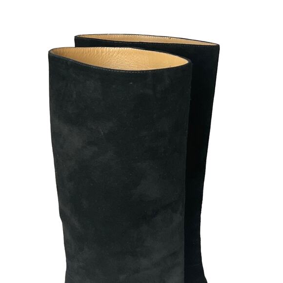 Balenciaga Black Suede Platform Stiletto Heel Boots Size 37 EU - Picture 3 of 13